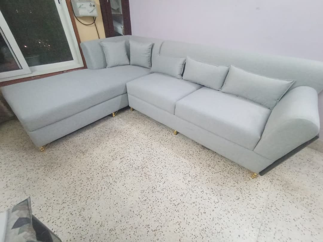 Modern L-Shaped Sofa – Smart Living in Delhi NCR | Sofa Repair & Custom Sofa Maker in Noida