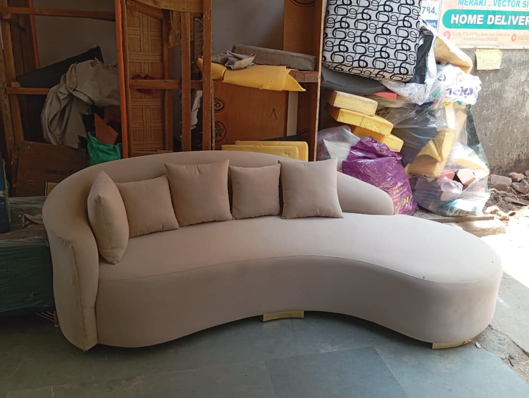 Curved Sofa – Modern Artistry for NCR Homes | Sofa Repair & Custom Sofa Maker in Noida