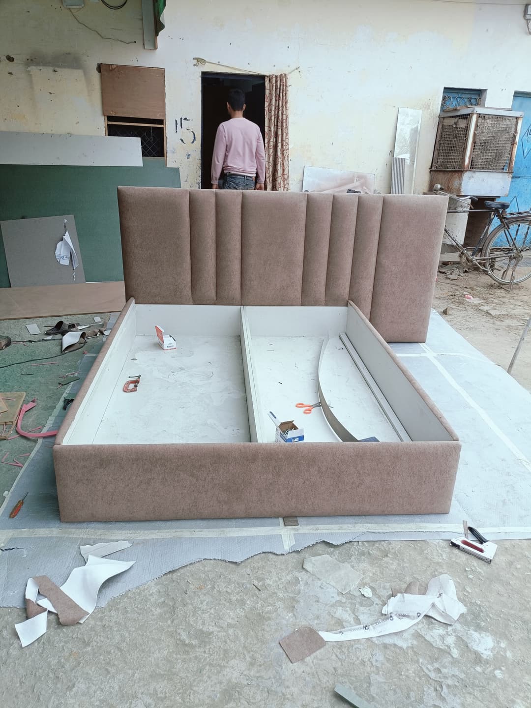 Custom Luxury Double Bed – Crafted in Noida for Premium Homes | Sofa Repair & Custom Sofa Maker in Noida